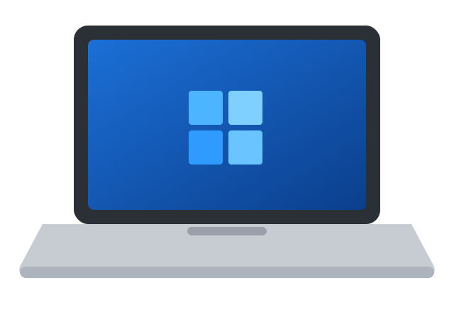 Laptop running Windows